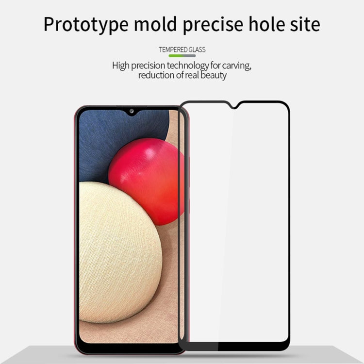 For Samsung Galaxy A02s PINWUYO 9H 2.5D Full Screen Tempered Glass Film(Black) - Galaxy Tempered Glass by PINWUYO | Online Shopping South Africa | PMC TechLife | Buy Now Pay Later Mobicred