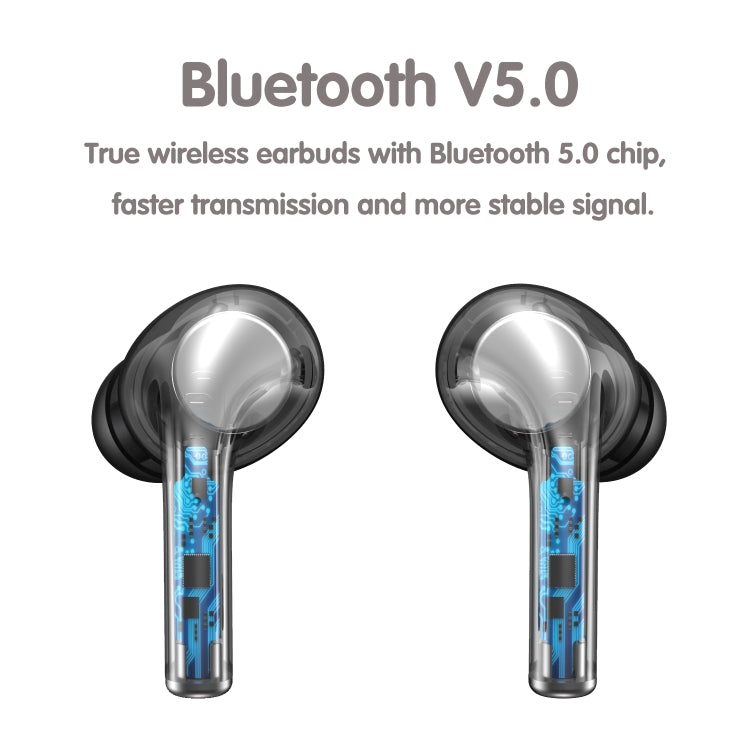 JM13 TWS Earphone Bluetooth 5.0 Touch Control Stereo Bass Sport Wireless Earphone With Mic(Black) - TWS Earphone by PMC TechLife | Online Shopping South Africa | PMC TechLife