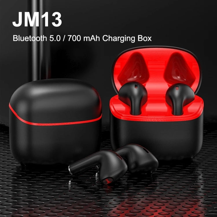 JM13 TWS Earphone Bluetooth 5.0 Touch Control Stereo Bass Sport Wireless Earphone With Mic(Black) - TWS Earphone by PMC Jewellery | Online Shopping South Africa | PMC Jewellery