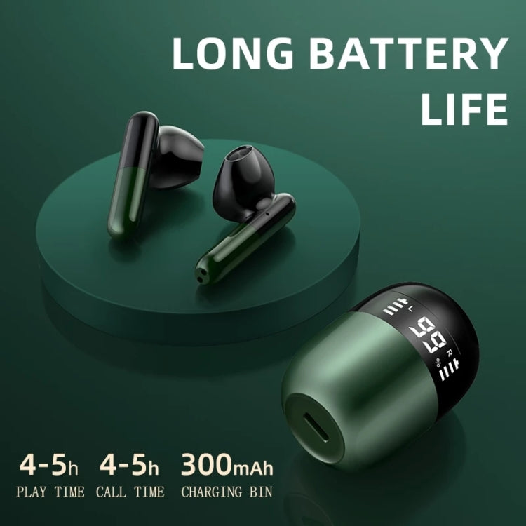 J28 TWS Wireless Bluetooth Earphones LED Digital Display HIFI Music Sport Earphone(Black) - TWS Earphone by PMC TechLife | Online Shopping South Africa | PMC TechLife