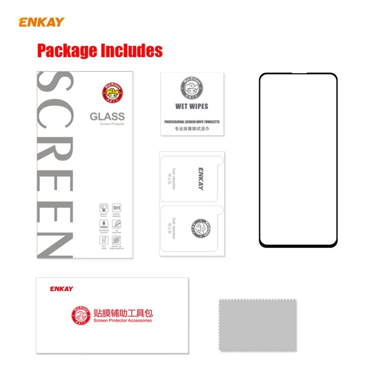 For Samsung Galaxy A52 5G / 4G ENKAY Hat-Prince Full Glue 0.26mm 9H 2.5D Tempered Glass Full Coverage Film - free shipping - PMC TechLife - Order now!
