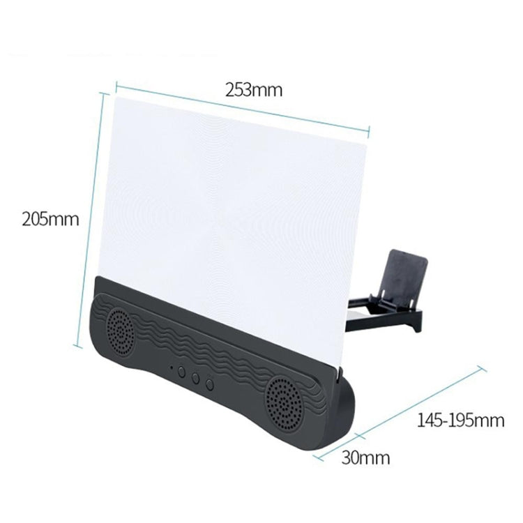 K9 Anti-Ultraviolet Bluetooth Speaker 14 Inch HD Mobile Phone Screen Amplifier Holder Emergency Power Supply - Screen Magnifier by PMC TechLife | Online Shopping South Africa | PMC TechLife