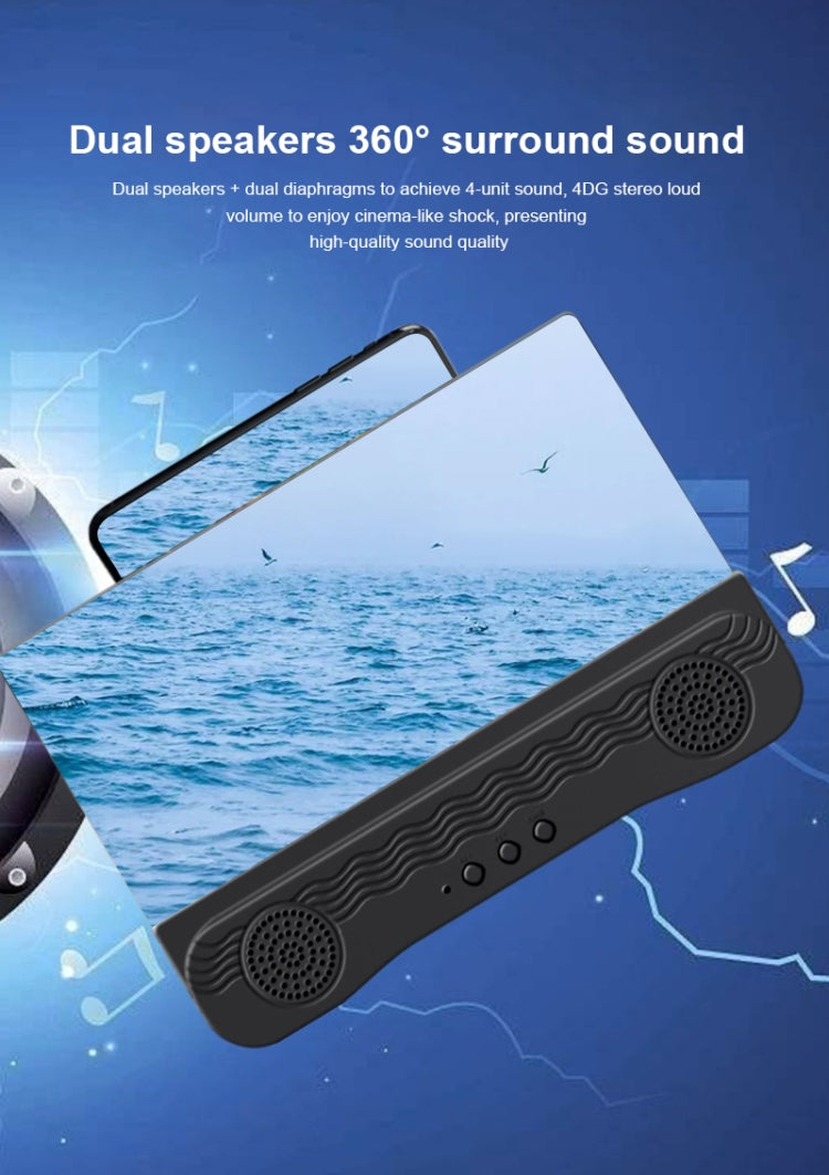 K9 Anti-Ultraviolet Bluetooth Speaker 14 Inch HD Mobile Phone Screen Amplifier Holder Emergency Power Supply - Screen Magnifier by PMC TechLife | Online Shopping South Africa | PMC TechLife