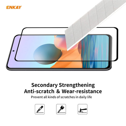 For Redmi Note 10 Pro / Note 10 Pro Max 10 PCS ENKAY Hat-Prince Full Glue 0.26mm 9H 2.5D Tempered Glass Full Coverage Film -  by ENKAY | Online Shopping South Africa | PMC Jewellery