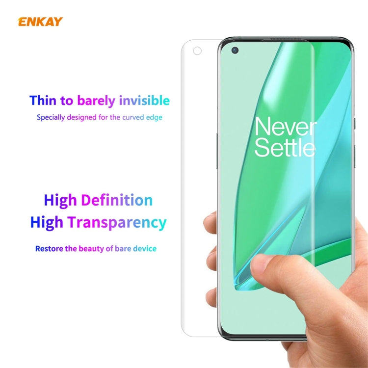 5 PCS For OnePlus 9 Pro ENKAY Hat-Prince 3D Full Screen PET Curved Hot Bending HD Screen Protector Soft Film - free shipping - PMC TechLife - Order now!