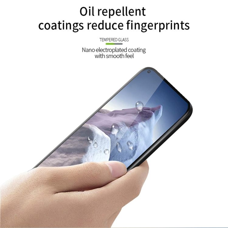 For Xiaomi Mi 11 Ultra PINWUYO 9H 3D Hot Bending Tempered Glass Film(Black) -  by PINWUYO | Online Shopping South Africa | PMC TechLife | Buy Now Pay Later Mobicred