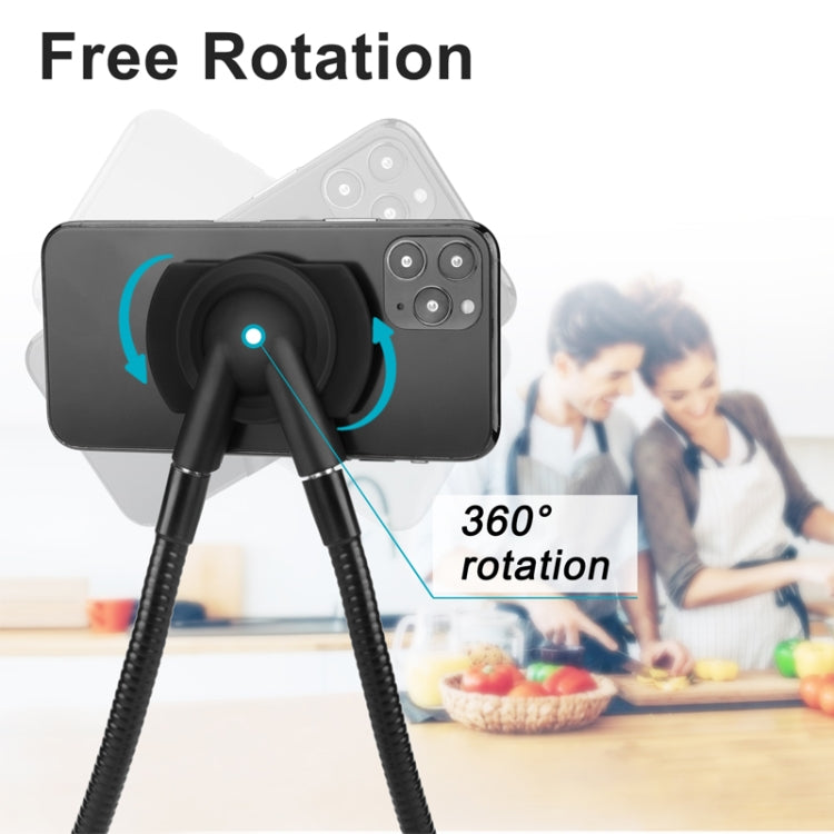 XWJ-1802D Magnetic Universal Tablet & Cell Phone Holder, Lazy Hanging on Neck Bracket, Mobile Phone Stand, 360 Degree Rotating Bendable Flexible Gooseneck Mount for Desk, Bed, Sofa for Any Phone & Tablet - Lazy Bracket by PMC TechLife | Online Shopping South Africa | PMC TechLife