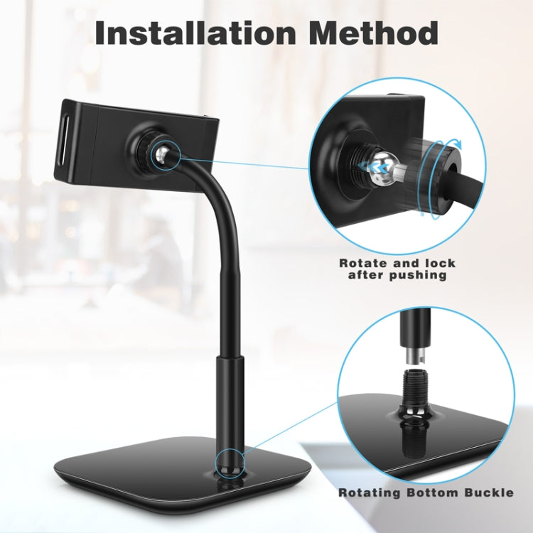 NS-06A Cell Phone Stand, 360 Degree Rotating,Aluminum Alloy Material,Thick Case Friendly Phone Holder Stand for Desk, Compatible with All Mobile Phones,iPhone,iPad,etc - Lazy Bracket by PMC TechLife | Online Shopping South Africa | PMC TechLife