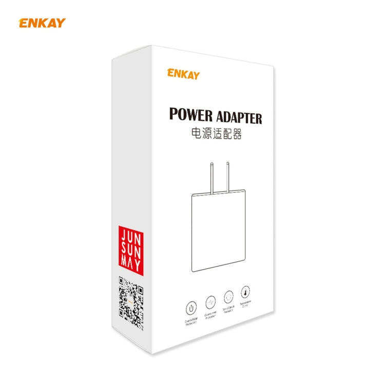 ENKAY Hat-Prince 20W PD Type-C + QC 3.0 USB Fast Charging Travel Charger Power Adapter with Fast Charge Data Cable, US Plug(With Micro USB Cable) - USB Charger by ENKAY | Online Shopping South Africa | PMC Jewellery