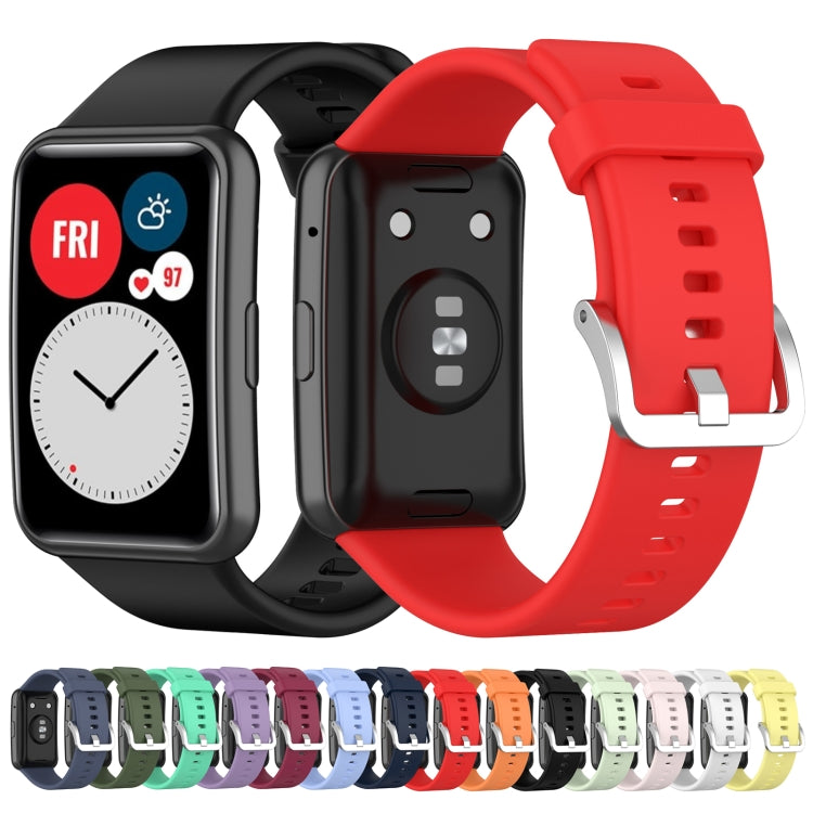 For Huawei Watch Fit TIA-B09 Silicone Watch Band(green) - free shipping - PMC TechLife - Order now!