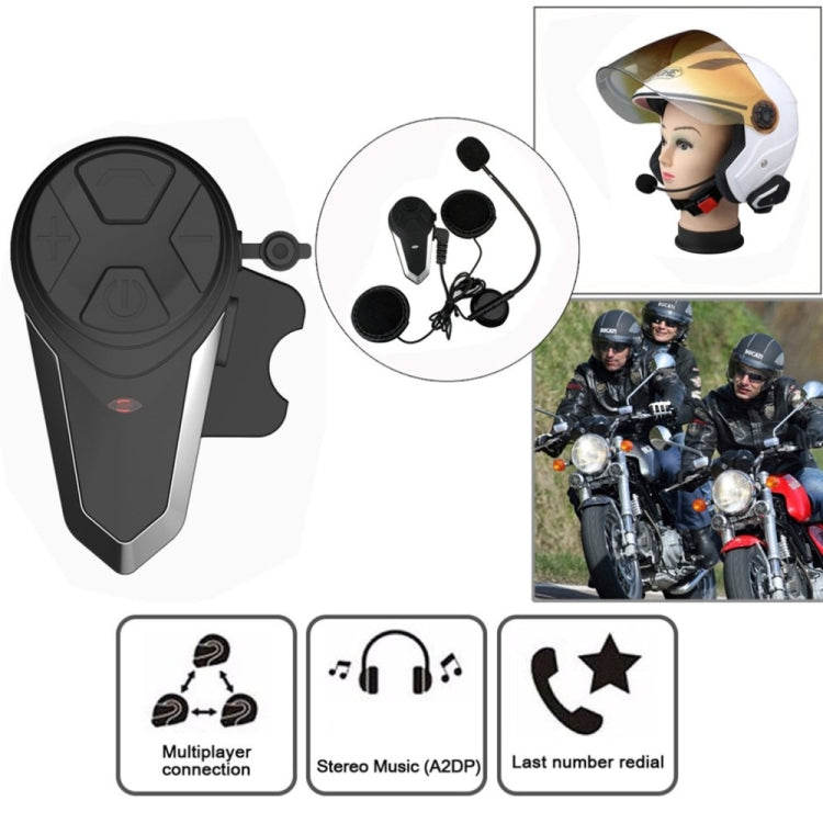 BT-S3  Motorcycle Helmet Wireless Bluetooth Earphone Waterproof Handsfree Interphone Walkie talkie with FM Radio - free shipping - PMC TechLife - Order now!