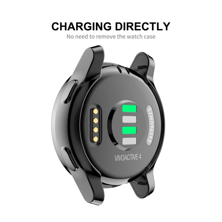 Compatible with Garmin Venu 2S 40mm / Vivoactive 4S 40mm ENKAY Hat-Prince Full Coverage Electroplate TPU Soft Case(Black) - Watch Cases by ENKAY | Online Shopping South Africa | PMC TechLife | Buy Now Pay Later Mobicred
