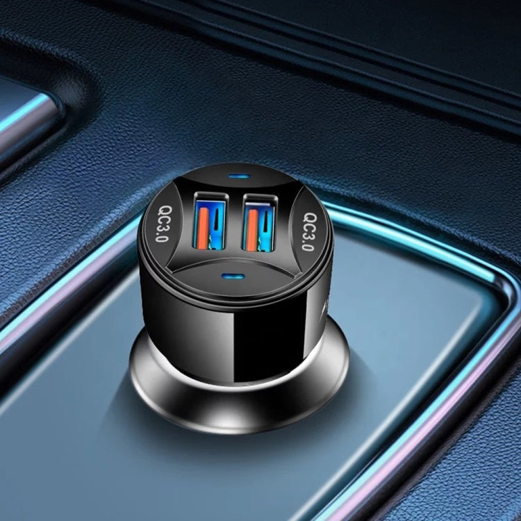 TE-092 36W Dual QC3.0 USB Fast Car Charger(White) - Car Charger by PMC TechLife | Online Shopping South Africa | PMC TechLife