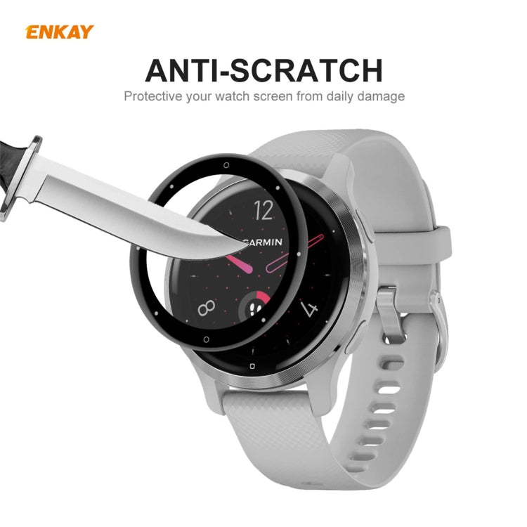 Compatible with Garmin Venu 2S / Vivoactive 4S 40mm 10 PCS ENKAY Hat-Prince 3D Full Screen Soft PC Edge + PMMA HD Screen Protector Film - free shipping - PMC TechLife - Order now!
