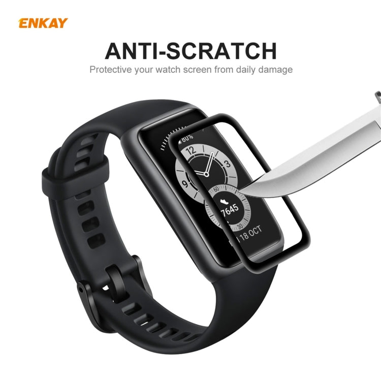 For Huawei Band 6 / Honor Band 6 10 PCS ENKAY Hat-Prince 3D Full Screen Soft PC Edge + PMMA HD Screen Protector Film - free shipping - PMC TechLife - Order now!