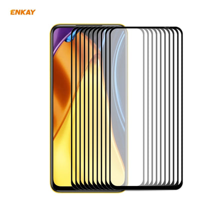 For Xiaomi Poco M3 Pro / Redmi Note 10 5G 10 PCS ENKAY Hat-Prince Full Glue 0.26mm 9H 2.5D Tempered Glass Full Coverage Film -  by ENKAY | Online Shopping South Africa | PMC Jewellery