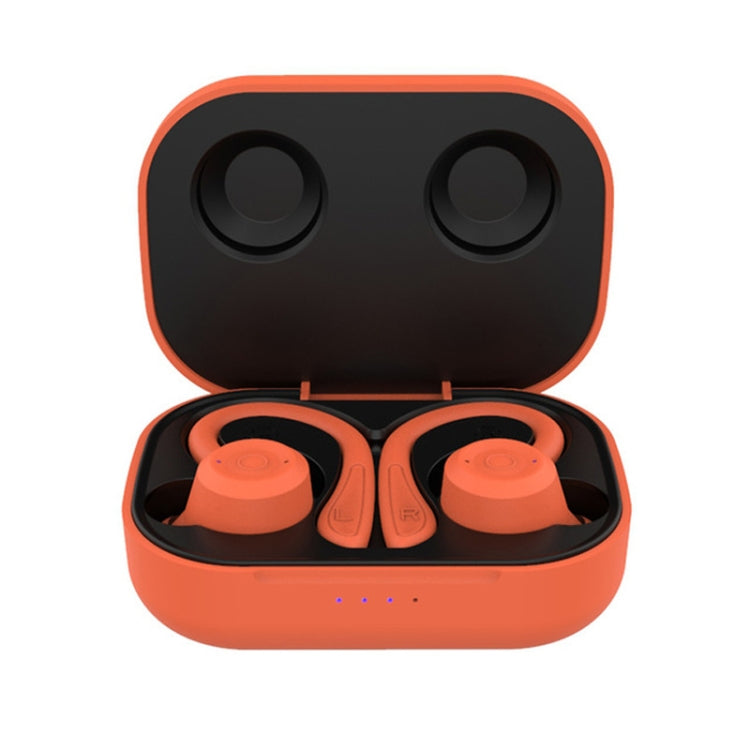 T20 TWS Bluetooth Hooks Wireless Sports Headphones with Charging Box IPX6 Waterproof Noise-cancelling Earphones(Orange) - Bluetooth Earphone by PMC Jewellery | Online Shopping South Africa | PMC Jewellery