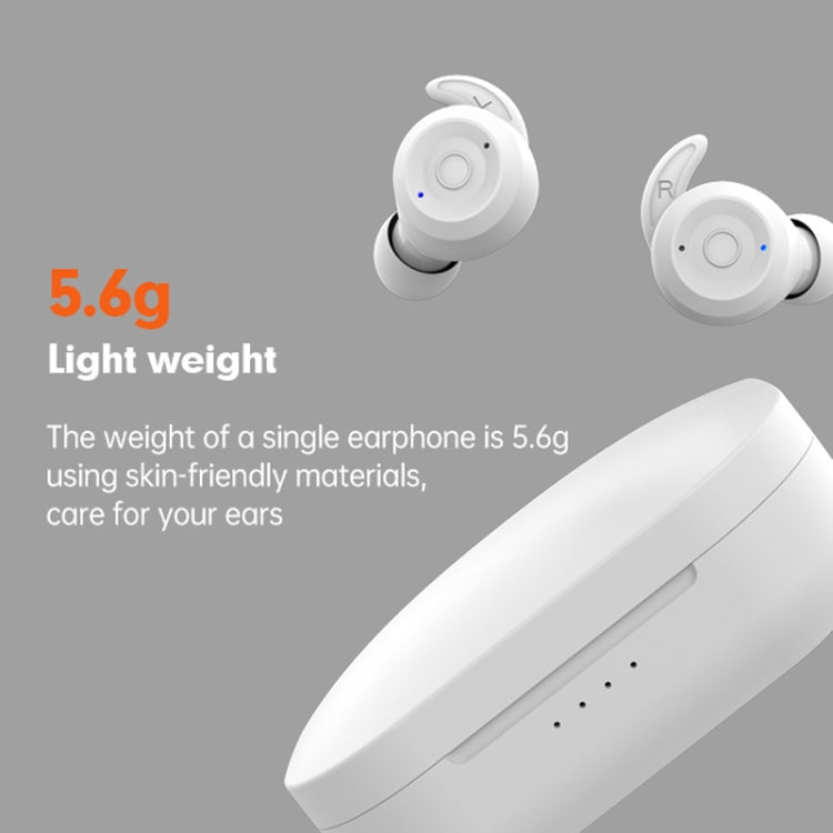 T20 TWS Bluetooth Hooks Wireless Sports Headphones with Charging Box IPX6 Waterproof Noise-cancelling Earphones(White) - Bluetooth Earphone by PMC TechLife | Online Shopping South Africa | PMC TechLife