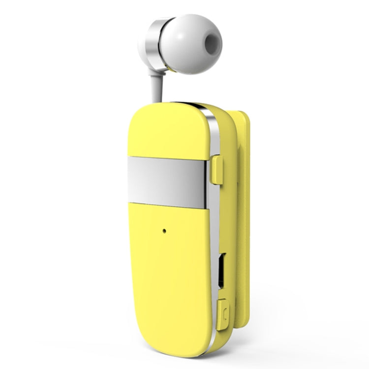 K53 Stereo Wireless Bluetooth Headset Calls Remind Vibration Wear-Clip Driver Auriculares Earphone For Phone(Yellow) - Bluetooth Earphone by PMC TechLife | Online Shopping South Africa | PMC TechLife