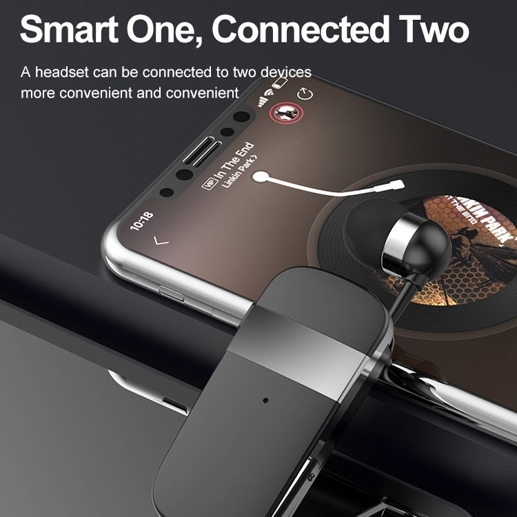 K53 Stereo Wireless Bluetooth Headset Calls Remind Vibration Wear-Clip Driver Auriculares Earphone For Phone(White) - Bluetooth Earphone by PMC TechLife | Online Shopping South Africa | PMC TechLife