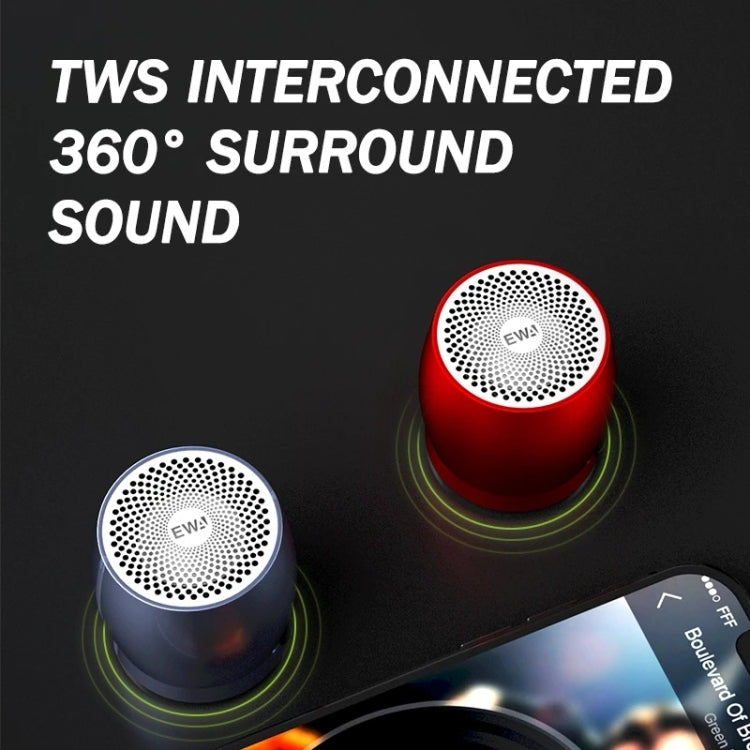 EWA A1 Portable TWS Bluetooth Wireless Speaker IPX5 Waterproof Support TF Card(Red) - free shipping - PMC TechLife - Order now!
