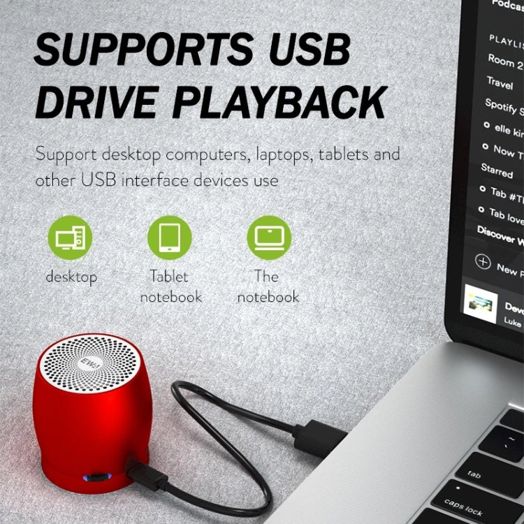 EWA A1 Portable TWS Bluetooth Wireless Speaker IPX5 Waterproof Support TF Card(Gold) - free shipping - PMC TechLife - Order now!