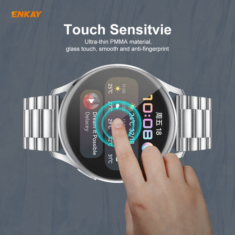 10 PCS For Huawei WATCH 3 46mm ENKAY Hat-Prince 3D Full Coverage Soft PC Edge + PMMA HD Screen Protector Film - Screen Protector by ENKAY | Online Shopping South Africa | PMC TechLife | Buy Now Pay Later Mobicred