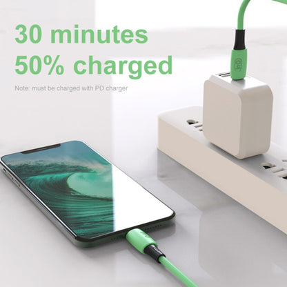 ENKAY Hat-Prince ENK-CB209 PD 20W 3A Type-C to 8 Pin Silicone Data Sync Fast Charging Cable, Cable Length: 1.2m(Green) - Normal Style Cable by ENKAY | Online Shopping South Africa | PMC Jewellery