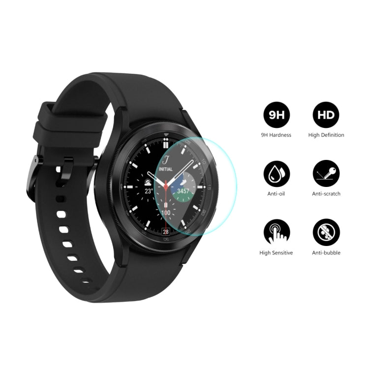 2 PCS For Samsung Galaxy Watch4 Classic 42mm ENKAY Hat-Prince 0.2mm 9H 2.15D Curved Edge Tempered Glass Screen Protector Watch Film - Screen Protector by ENKAY | Online Shopping South Africa | PMC TechLife | Buy Now Pay Later Mobicred
