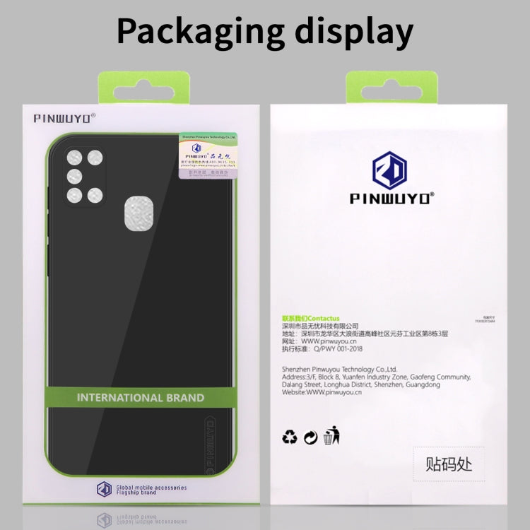 For Samsung Galaxy A31 PINWUYO Touching Series Liquid Silicone TPU Shockproof Case(Green) - free shipping - PMC TechLife - Order now!
