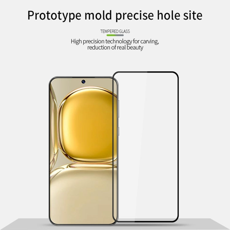 For Huawei P50 PINWUYO 9H 2.5D Full Screen Tempered Glass Film(Black) - Huawei Tempered Glass by PINWUYO | Online Shopping South Africa | PMC TechLife | Buy Now Pay Later Mobicred