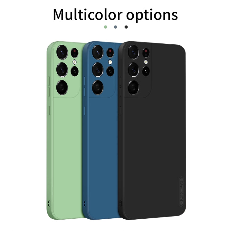 For Samsung Galaxy S21 Ultra 5G PINWUYO Touching Series Liquid Silicone TPU Shockproof Case(Blue) - Galaxy S21 Ultra 5G Cases by PINWUYO | Online Shopping South Africa | PMC TechLife