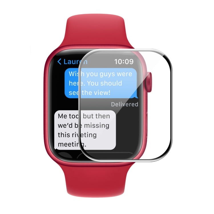 1 PC For Apple Watch Series 7 41mm ENKAY Hat-Prince 3D Full Coverage Soft PC Edge + PMMA HD Screen Protector Film - Screen Protector by ENKAY | Online Shopping South Africa | PMC TechLife | Buy Now Pay Later Mobicred