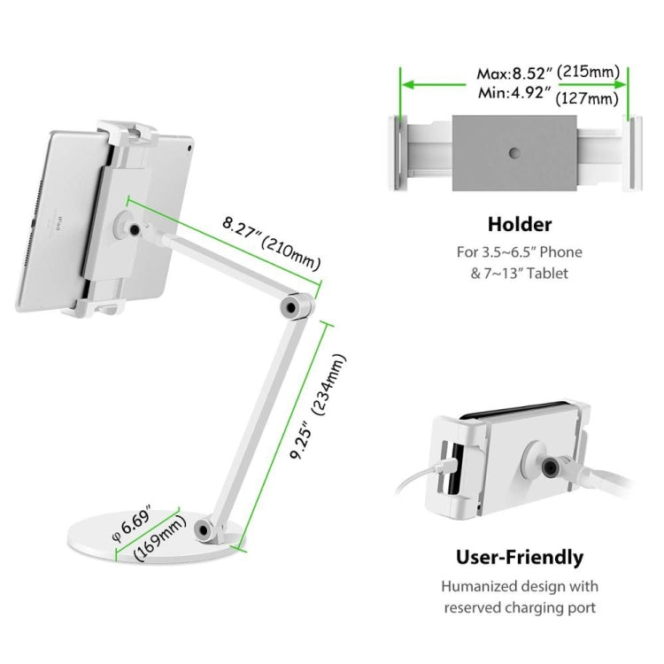 AP-7L Desktop Stand For Smartphone And Tablet,Long Arm Stand For iPad / Samsung - Lazy Bracket by PMC Jewellery | Online Shopping South Africa | PMC Jewellery