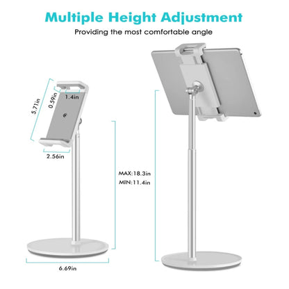 AP-4H Height Adjustable Aluminum Alloy Holder for 4.5-13 inch Mobile Phones and Tablets - Desktop Holder by PMC Jewellery | Online Shopping South Africa | PMC Jewellery