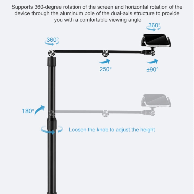 AP-4P Desktop Stand for Tablet PC and Mbile Phone, 3.5-6 inch AluminumBase - Lazy Bracket by PMC TechLife | Online Shopping South Africa | PMC TechLife
