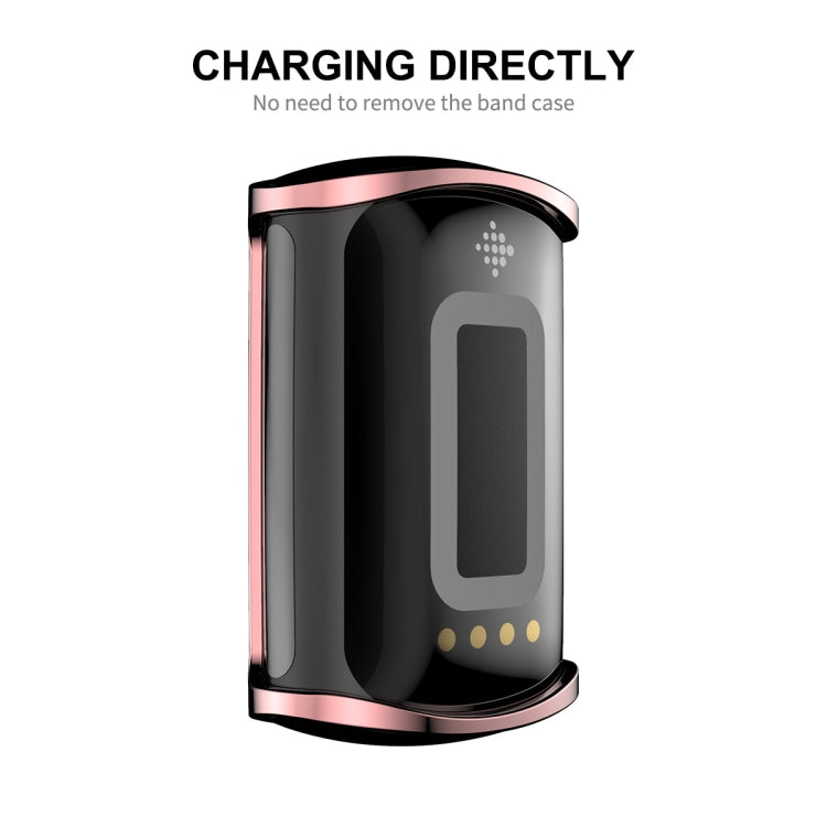 For Fitbit Charge 5/ Charge 6 ENKAY Hat-Prince Full Coverage Electroplated Soft TPU Case Scratch Resistant Cover(Rose Gold) - free shipping - PMC TechLife - Order now!