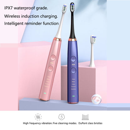 Wireless Induction Charging Ultrasonic Electric Toothbrush(Black) - Toothbrushes by PMC Jewellery | Online Shopping South Africa | PMC Jewellery