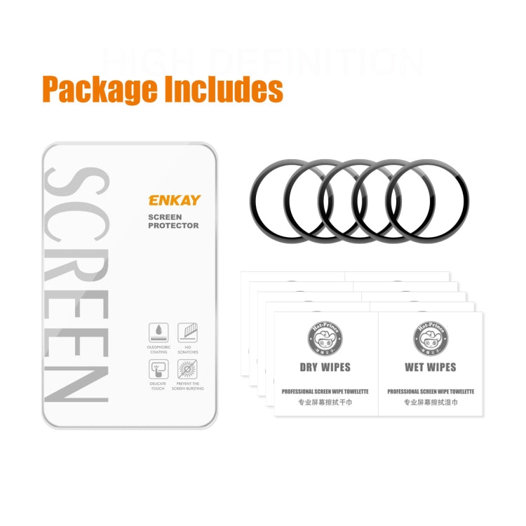 5 PCS For Huawei Watch GT 3 42mm ENKAY Hat-Prince Full Coverage 3D Curved Soft PC Edge + PMMA HD Screen Protector Film - Screen Protector by ENKAY | Online Shopping South Africa | PMC TechLife | Buy Now Pay Later Mobicred