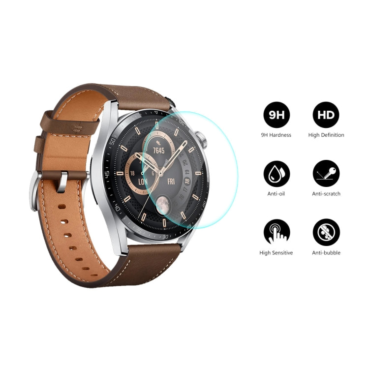 2 PCS For Huawei Watch GT 3 46mm ENKAY Hat-Prince 0.2mm 9H 2.15D Curved Edge Tempered Glass Screen Protector Watch Film - Screen Protector by ENKAY | Online Shopping South Africa | PMC TechLife | Buy Now Pay Later Mobicred