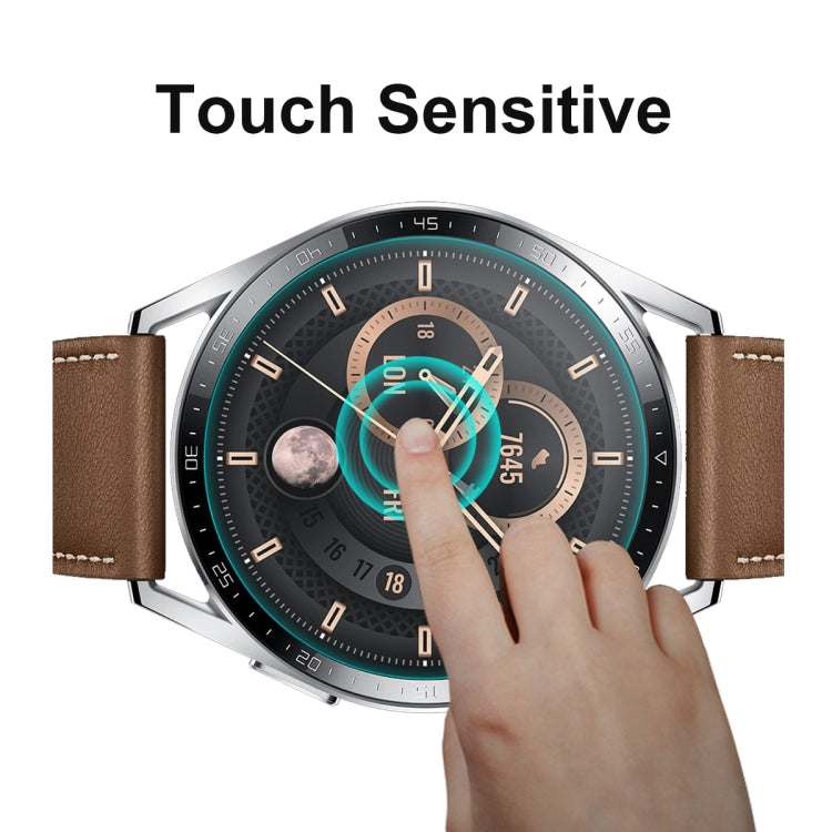 2 PCS For Huawei Watch GT 3 46mm ENKAY Hat-Prince 0.2mm 9H 2.15D Curved Edge Tempered Glass Screen Protector Watch Film - Screen Protector by ENKAY | Online Shopping South Africa | PMC TechLife | Buy Now Pay Later Mobicred