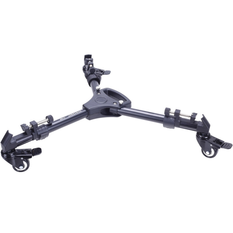 YUNTENG 900 Aluminium Alloy Camera Tripod Foot Wheel Tripod Pulley Base, Load 15KG - free shipping - PMC TechLife - Order now!