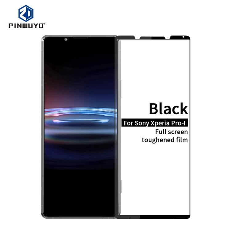 For Sony Xperia Pro-I PINWUYO 9H 2.5D Full Screen Tempered Glass Film(Black) - Sony Tempered Glass by PINWUYO | Online Shopping South Africa | PMC TechLife | Buy Now Pay Later Mobicred