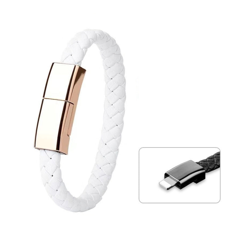 XJ-73 20cm USB to 8 Pin Bracelet Charging Data Cable(White) - Multifunction Cable by PMC Jewellery | Online Shopping South Africa | PMC Jewellery