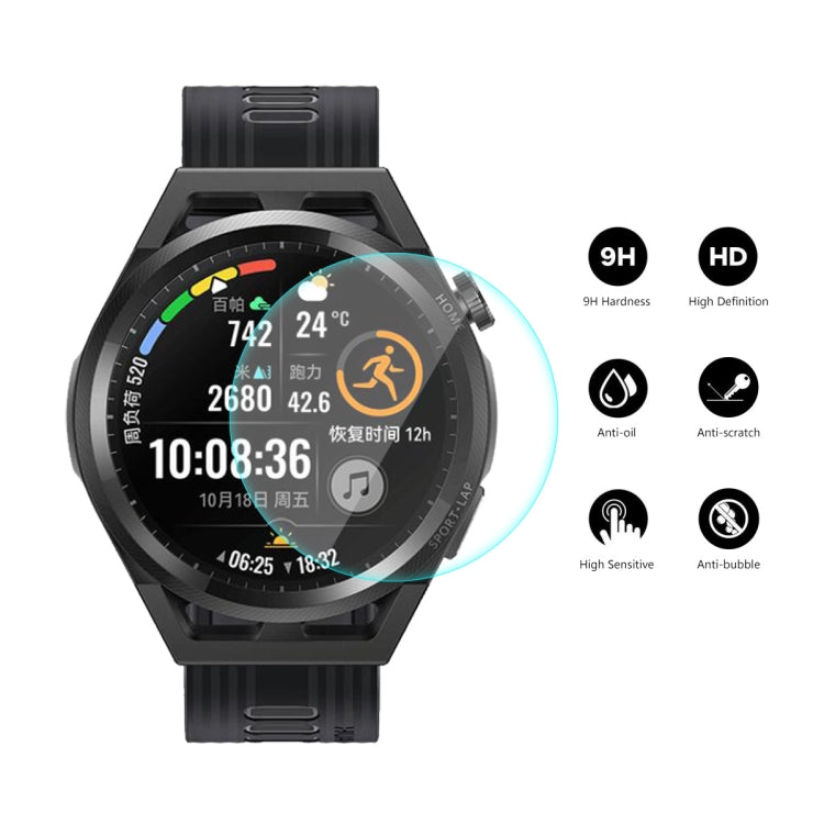 5 PCS For Huawei Watch GT Runner 46mm ENKAY Hat-Prince 0.2mm 9H 2.15D Curved Edge Tempered Glass Screen Protector Watch Film - Screen Protector by ENKAY | Online Shopping South Africa | PMC TechLife | Buy Now Pay Later Mobicred