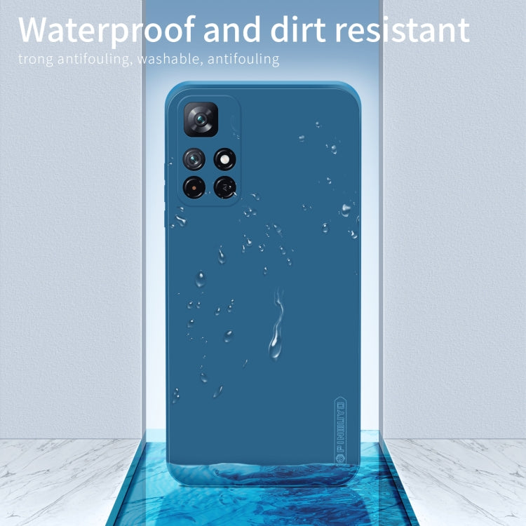 For Xiaomi Redmi Note 11 / Poco M4 Pro 5G PINWUYO Liquid Silicone TPU Phone Case(Green) - Xiaomi Cases by PINWUYO | Online Shopping South Africa | PMC TechLife | Buy Now Pay Later Mobicred