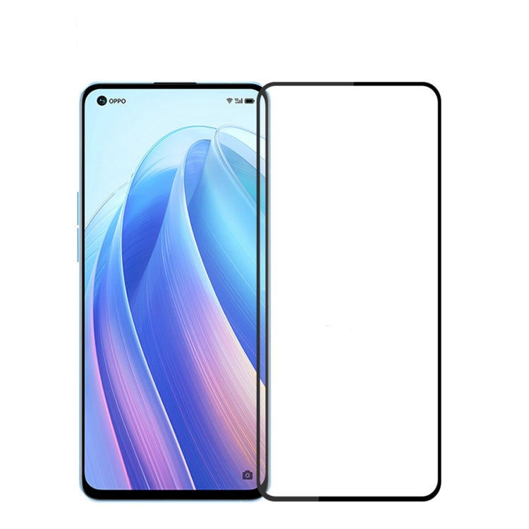 For OPPO Reno7 Pro 5G PINWUYO 9H 2.5D Full Screen Tempered Glass Film(Black) - OPPO Tempered Glass by PINWUYO | Online Shopping South Africa | PMC TechLife | Buy Now Pay Later Mobicred