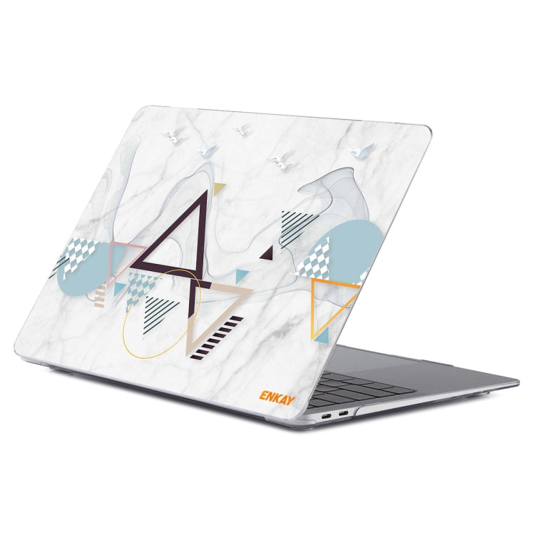 ENKAY Hat-Prince Geometry Pattern Laotop Protective Crystal Case for MacBook Pro 14.2 inch A2442 2021/A2779 2023(Geometry No.4) - MacBook Pro Cases by ENKAY | Online Shopping South Africa | PMC TechLife | Buy Now Pay Later Mobicred
