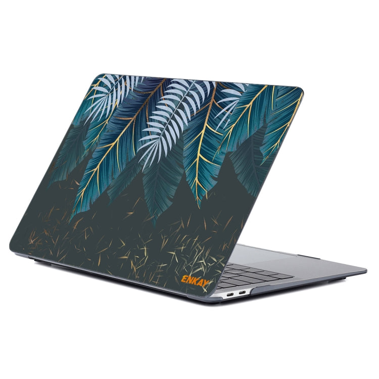 For MacBook Air 13.3 inch A2179 / A2337 ENKAY Hat-Prince Natural Series Laotop Protective Crystal Case(Palm Leaf) - MacBook Air Cases by ENKAY | Online Shopping South Africa | PMC TechLife | Buy Now Pay Later Mobicred