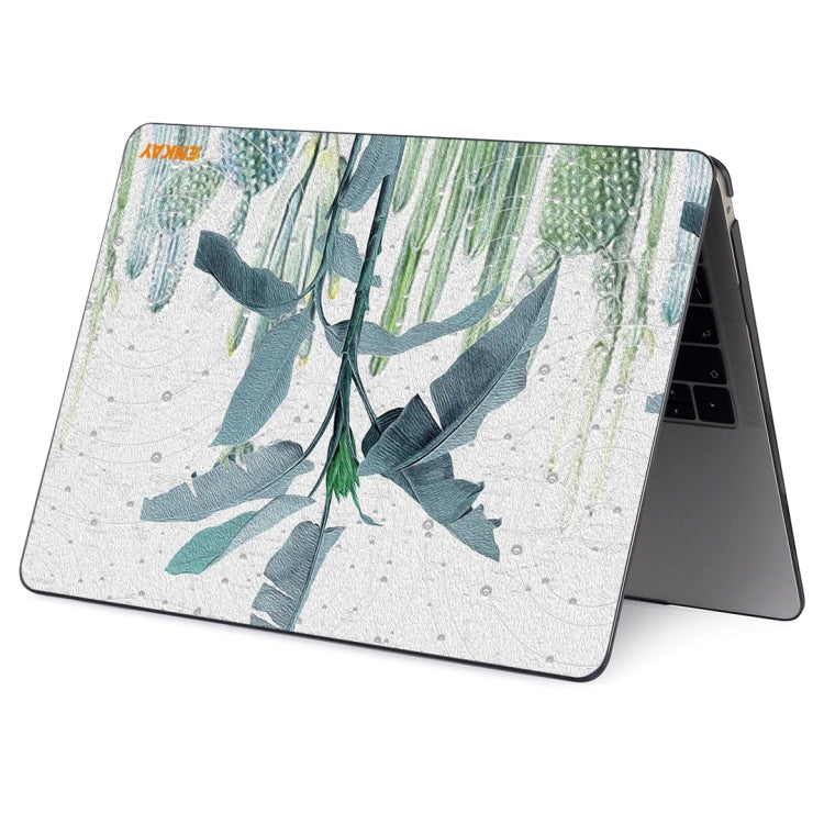 For MacBook Air 13.3 inch A1932 2018 ENKAY Hat-Prince Natural Series Laotop Protective Crystal Case(Banana Leaves) - free shipping - PMC TechLife - Order now!